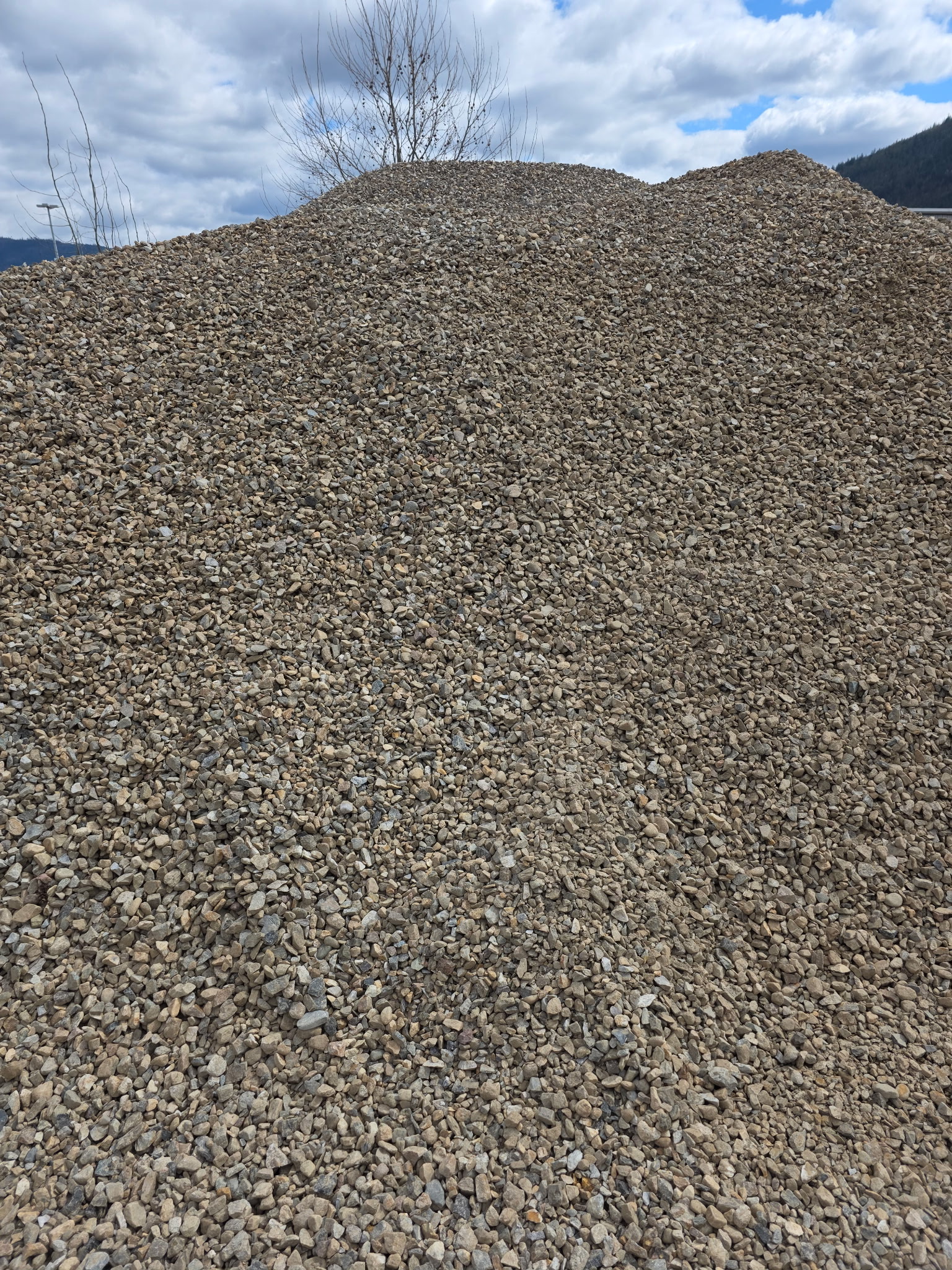 Three quarter inch drain rock