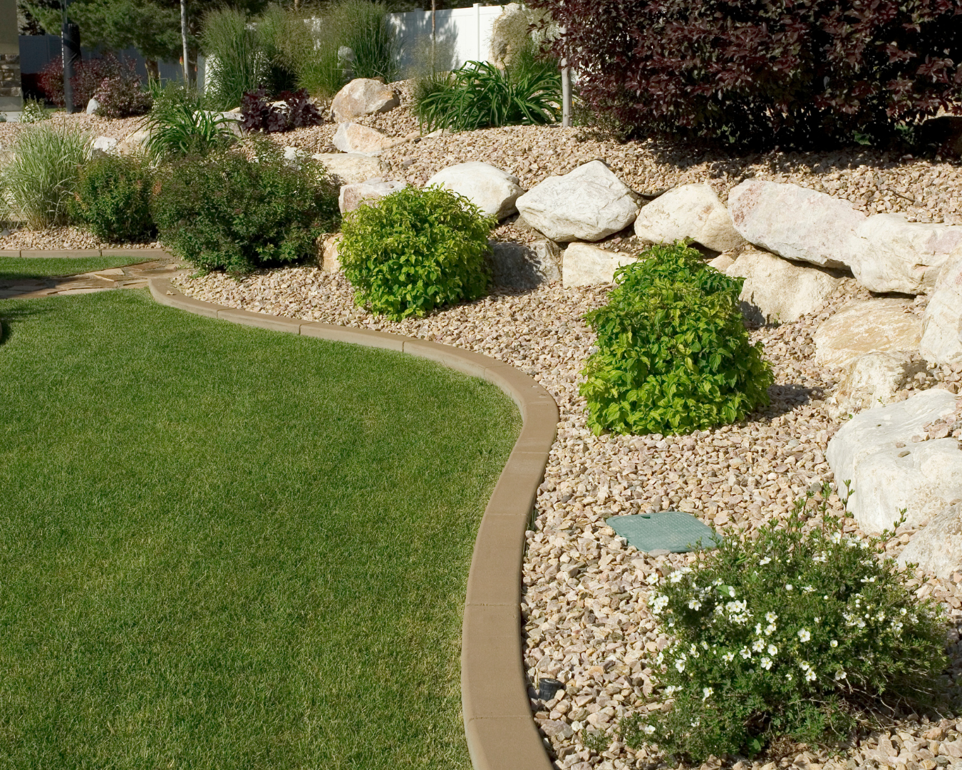 Retaining wall construction on a residential property